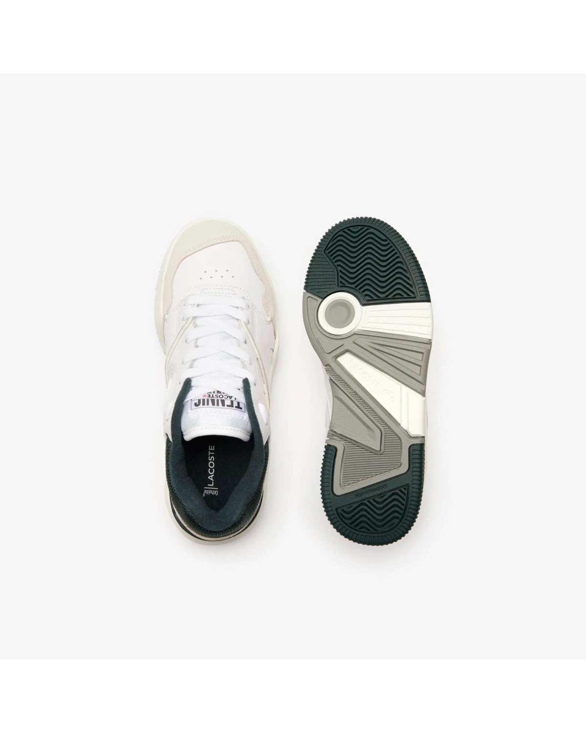 Жіночі бежеві кросівки з чорними деталями Lacoste Lineshot 746SFA0075.1R5 — фото 4