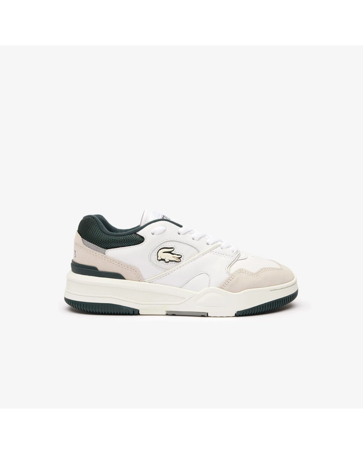 Жіночі бежеві кросівки з чорними деталями Lacoste Lineshot 746SFA0075.1R5 — фото 2