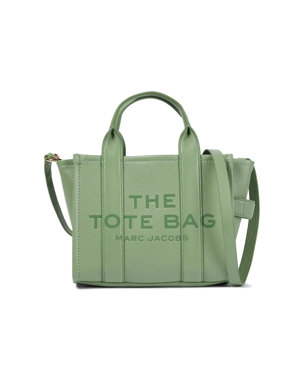 Шопер Marc Jacobs The Leather Small Tote Bag Aspen Green Cement — фото 4