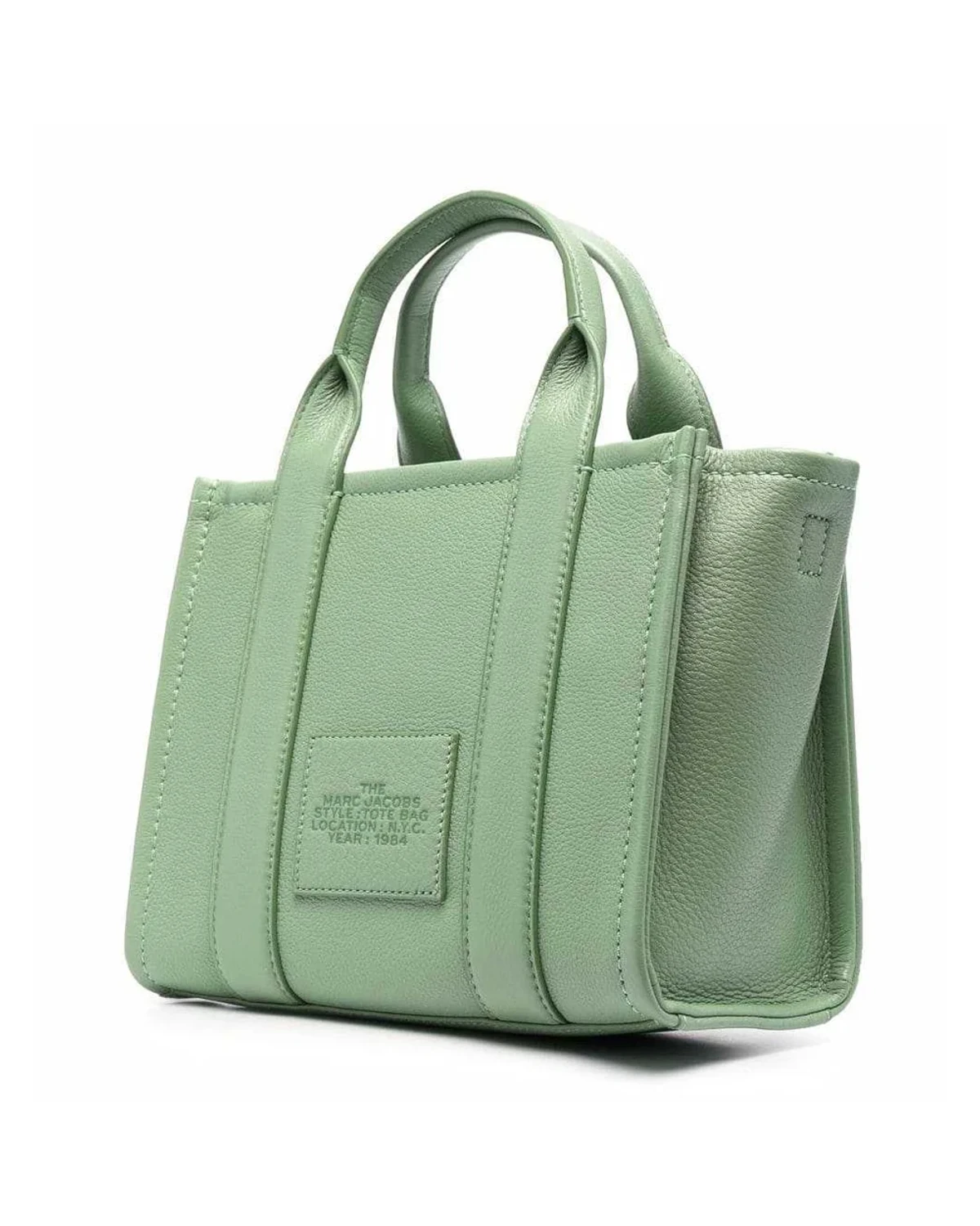 Шопер Marc Jacobs The Leather Small Tote Bag Aspen Green Cement — фото 2