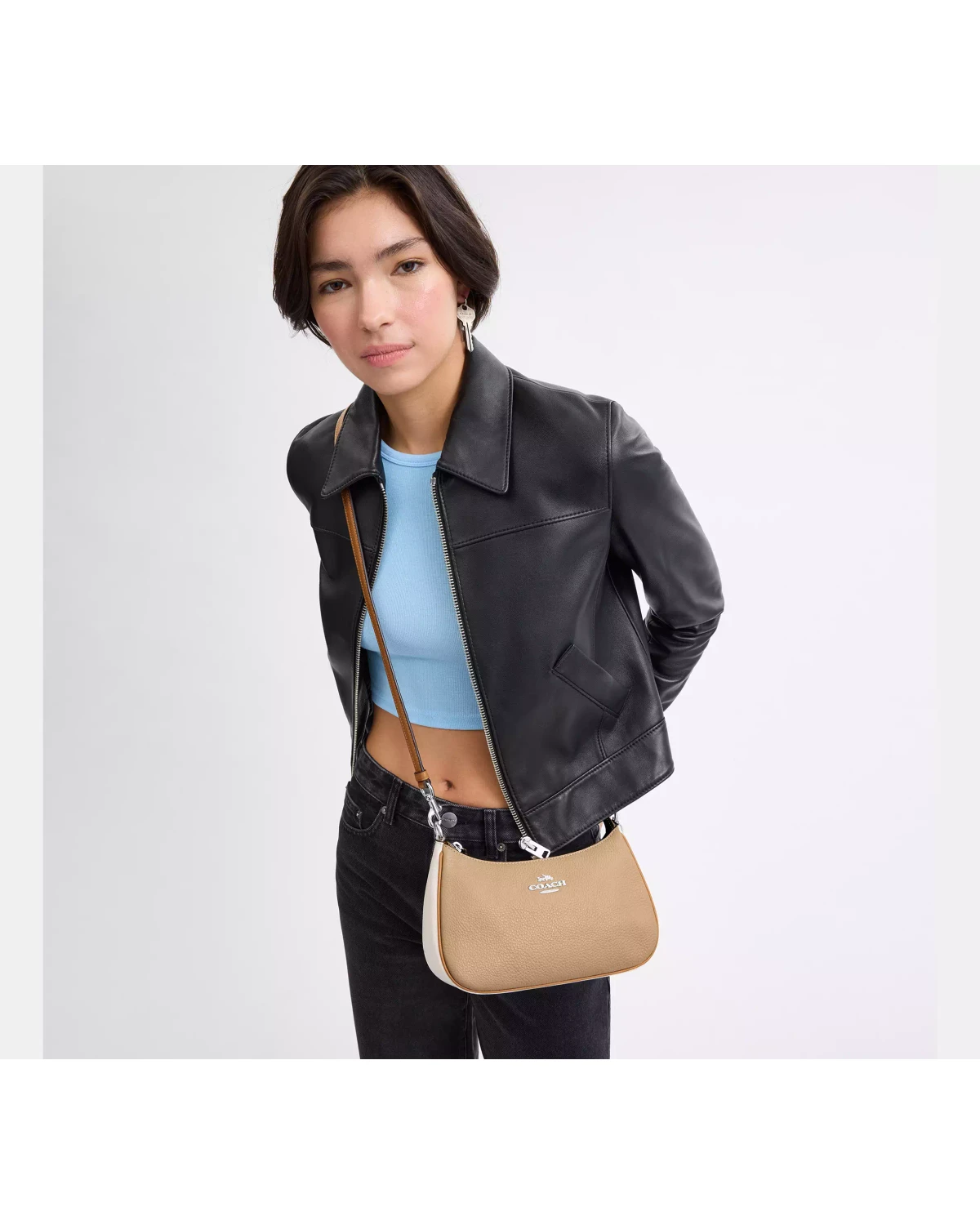 Сумочка Coach Teri Shoulder Bag In Colorblock — фото 5
