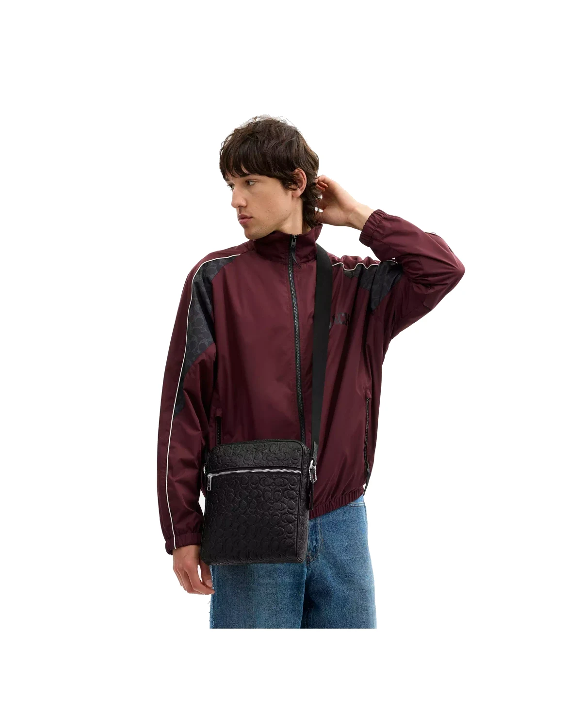 Чоловіча сумка COACH Tristan Crossbody Bag In Signature Leather — фото 4