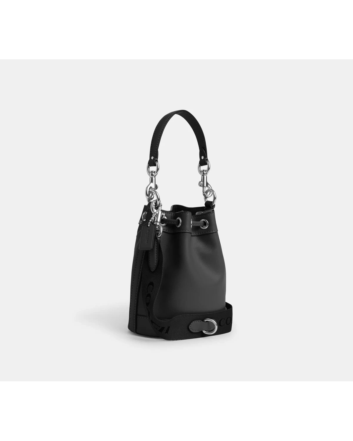 Жіноча міні сумочка Coach Mini Bucket Bag Black — фото 2