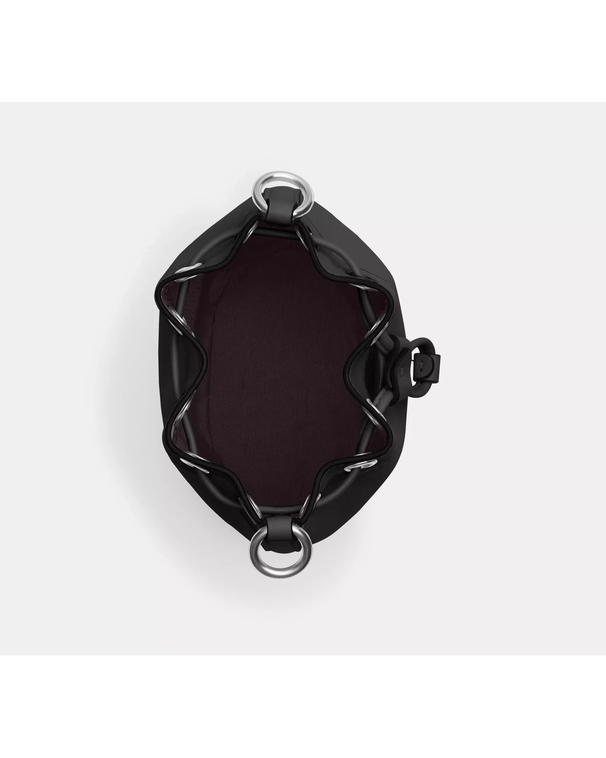 Жіноча міні сумочка Coach Mini Bucket Bag Black — фото 3