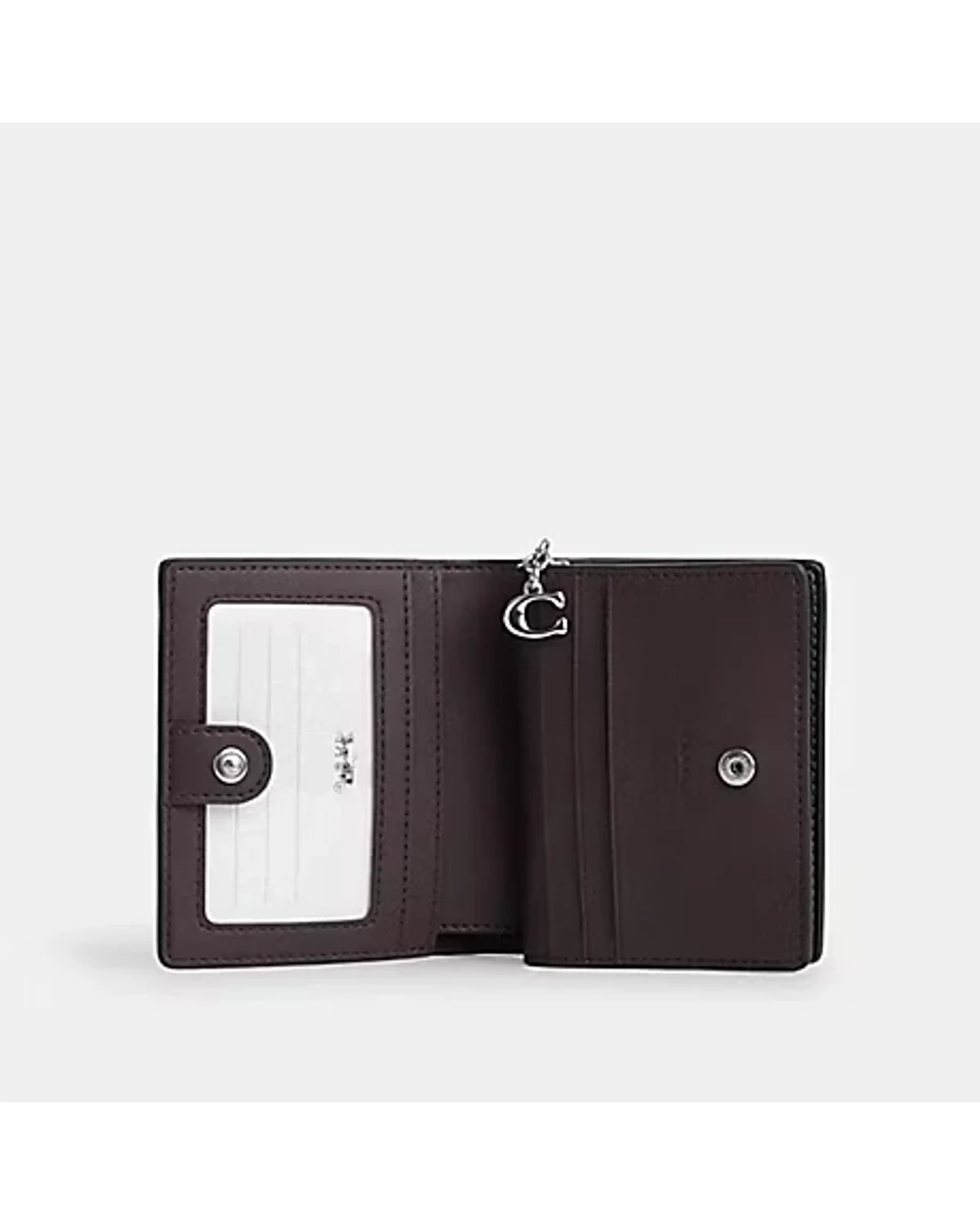 Гаманець Coach Snap Wallet With Heart Bolt Print — фото 2