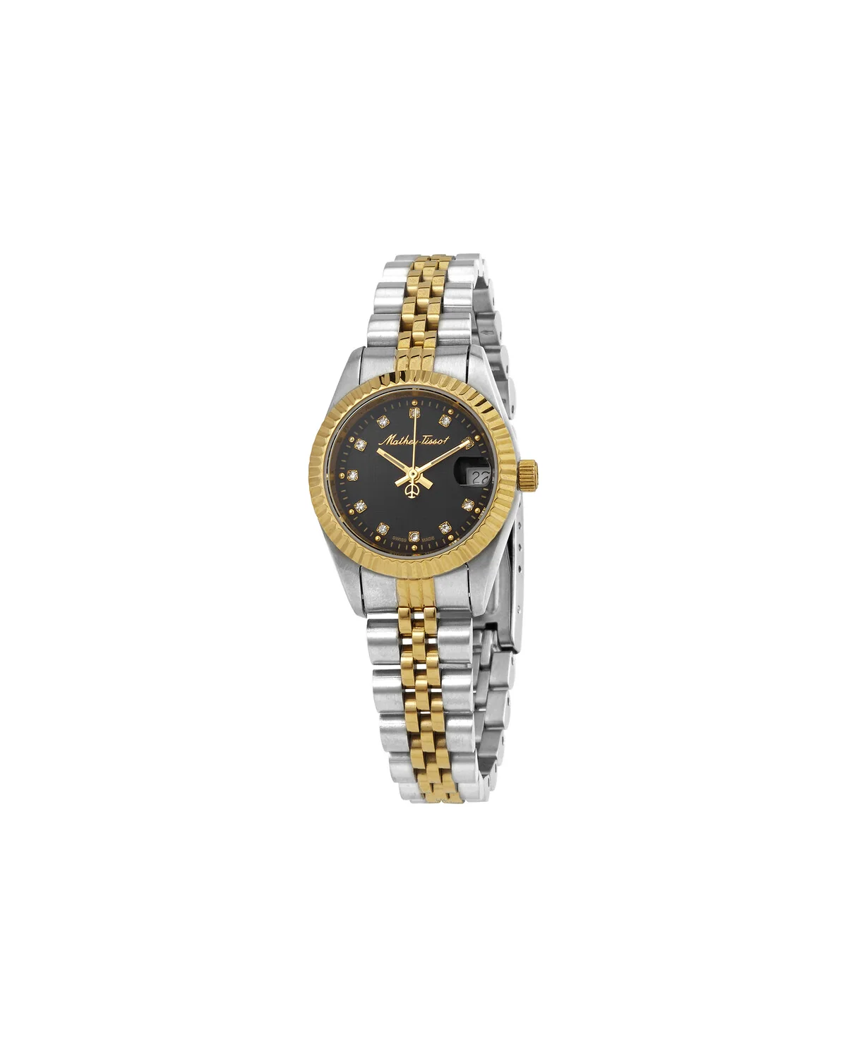 Годинник жіночий Mathey Tissot Mathey II Quartz Crystal Black Dial Ladies Watch