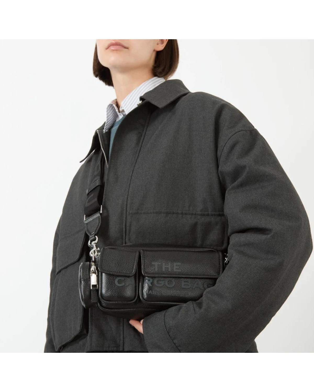Сумка Marc Jacobs The Leather Cargo Bag Black — фото 5
