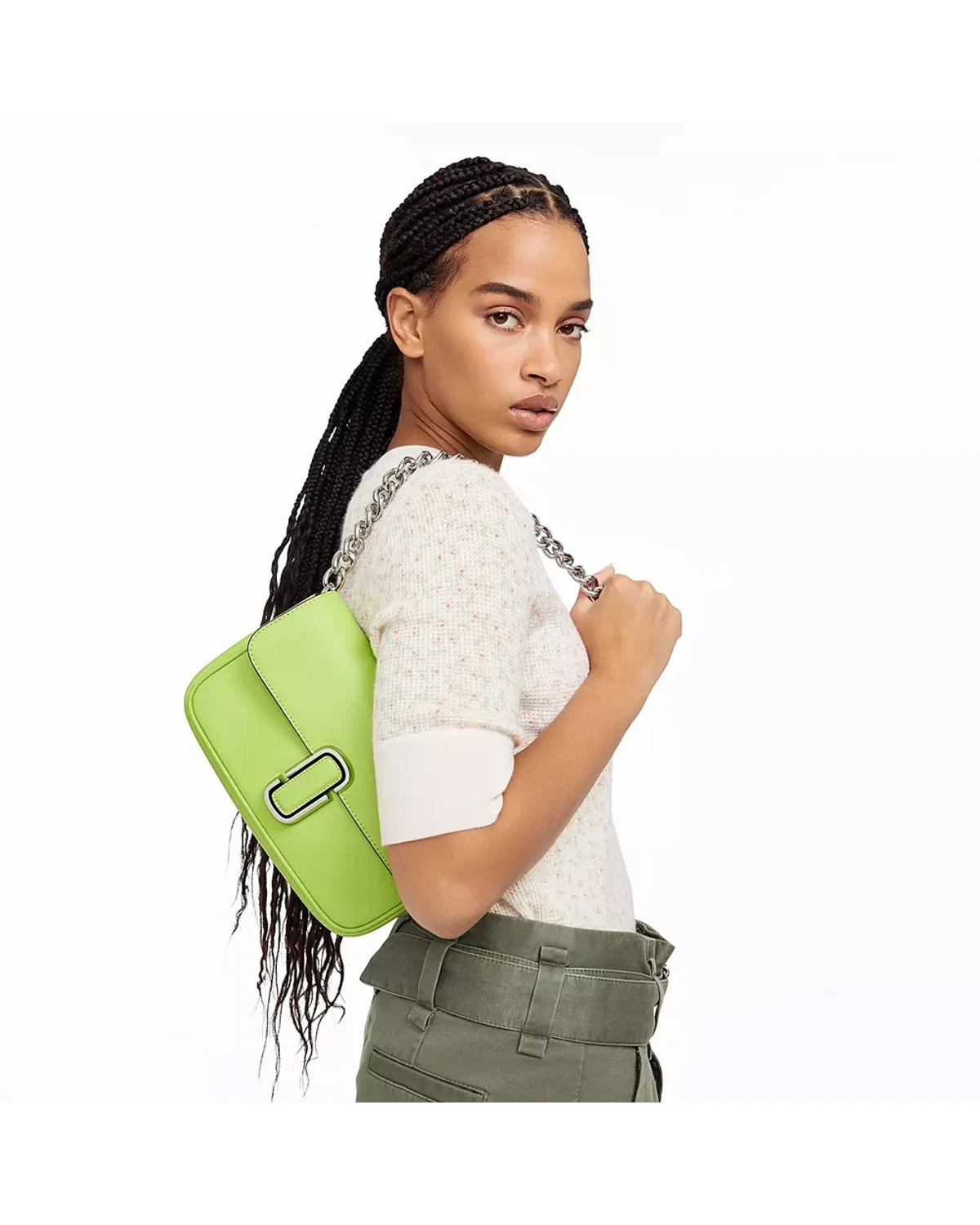 Сумка Marc Jacobs The J Marc Shoulder Bag Green Glow — фото 4