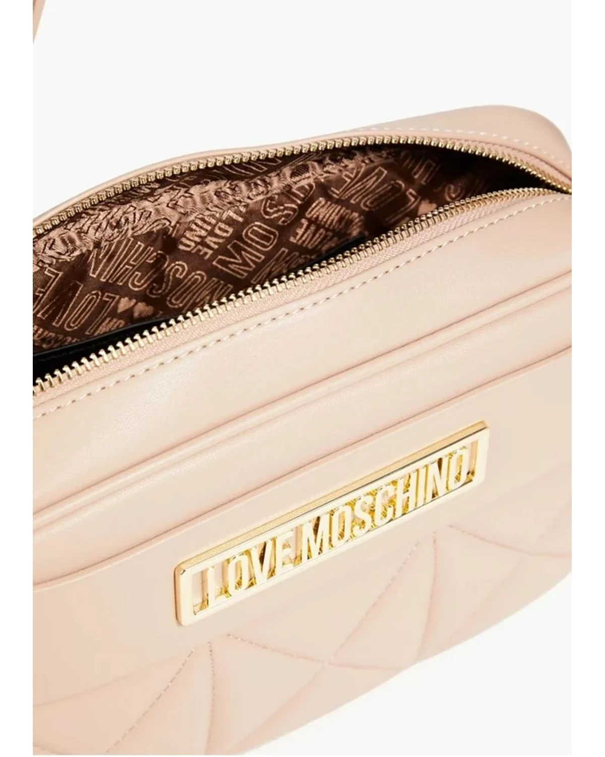 Шкіряна сумочка крос-боді Love Moschino quilted — фото 3